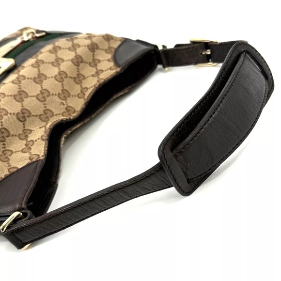 Authentic Gucci GG Shoulder Bag Sherry Line Horsebit Brown - Picture 5 of 9